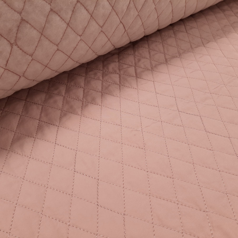 Trine - Outer fabric quilting - Diamond quilting - Dusky Pink