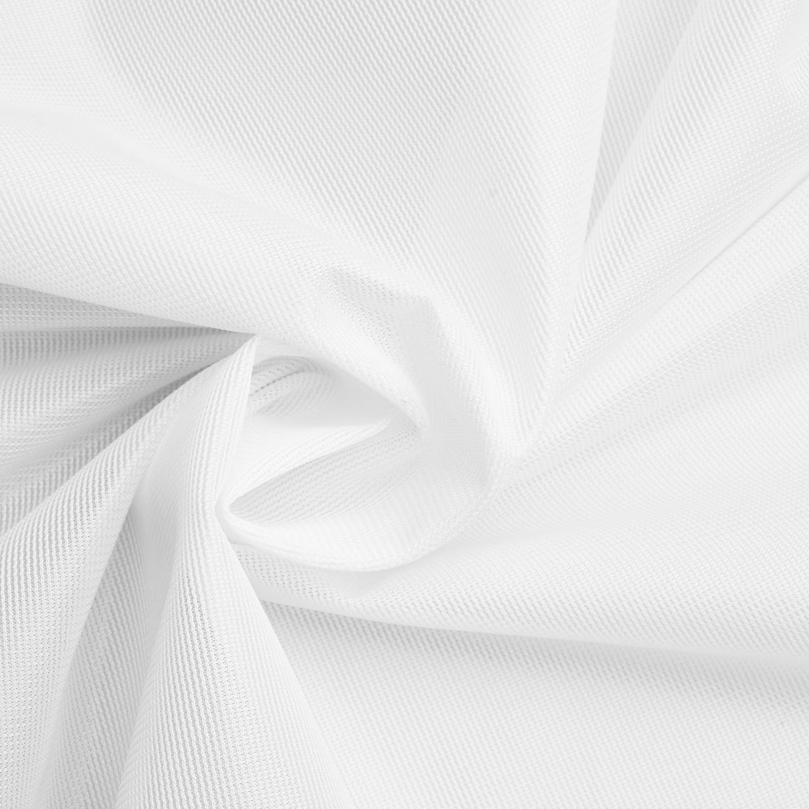 Ava Polyester Flag Fabric - white
