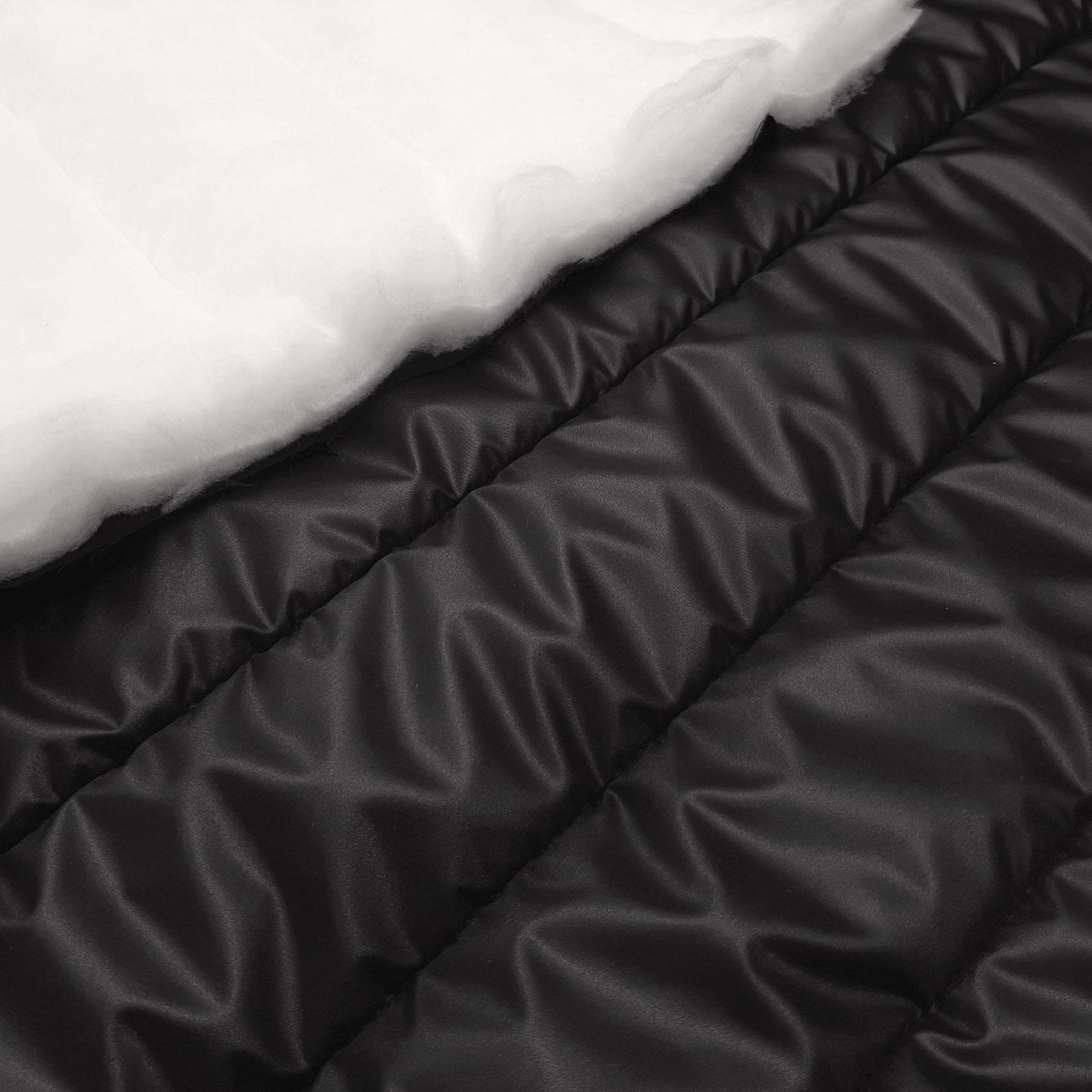 Superior outer fabric quilting - Oeko-Tex® longitudinal quilting - Water repellent - Black