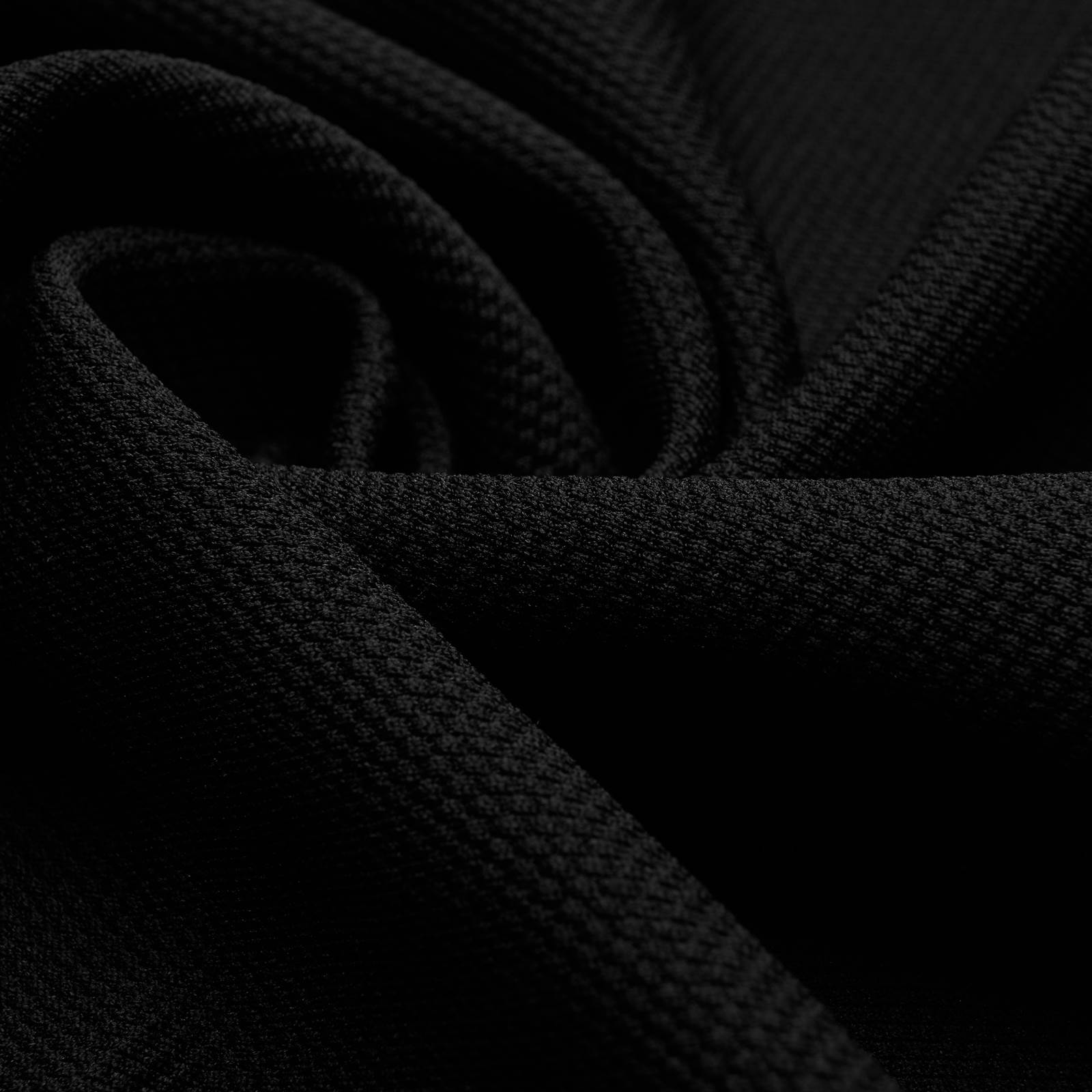 Coolmax® Piqué - Bi-elastic functional fabric - black