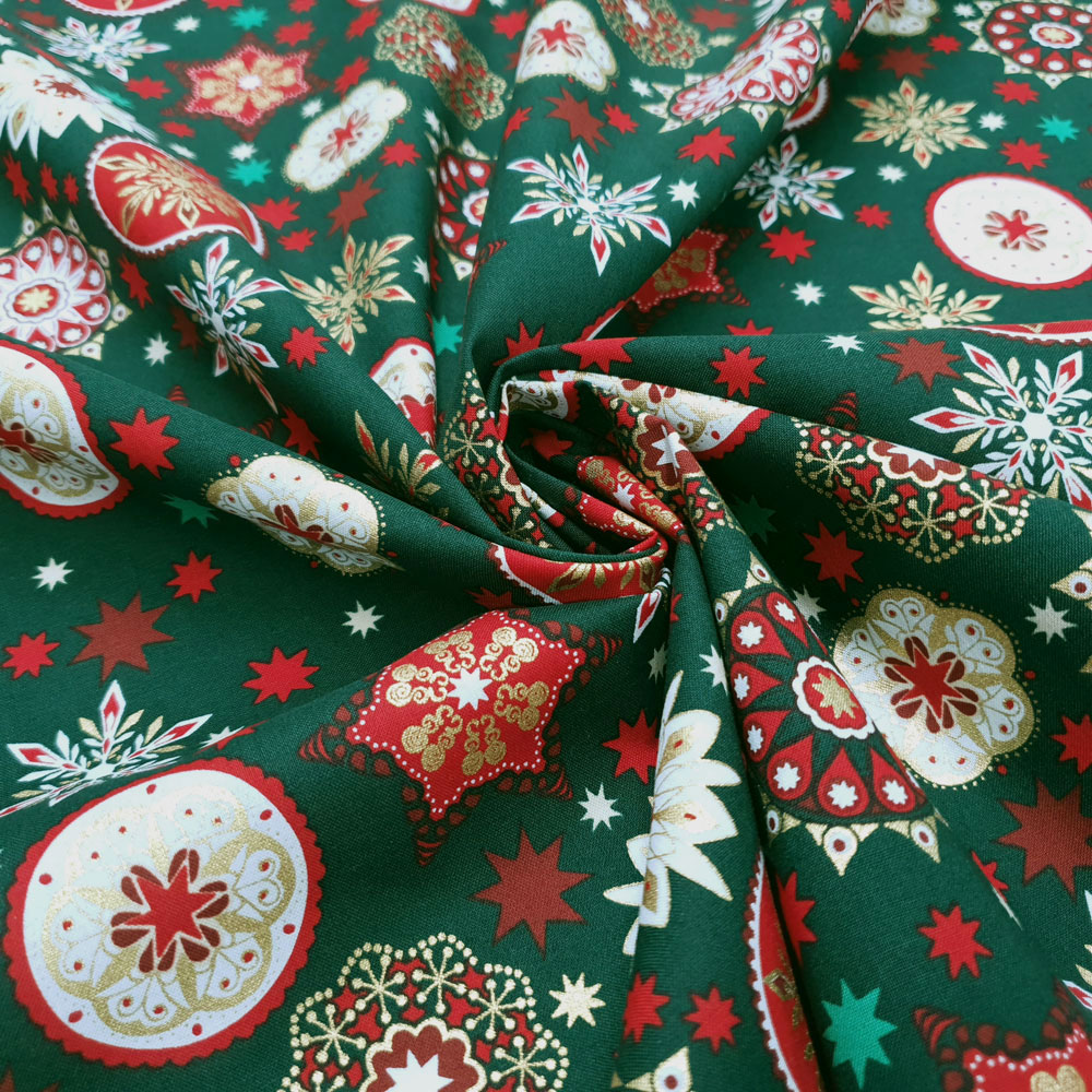 Christmas fabric - Christmas Miracle - Dark Green