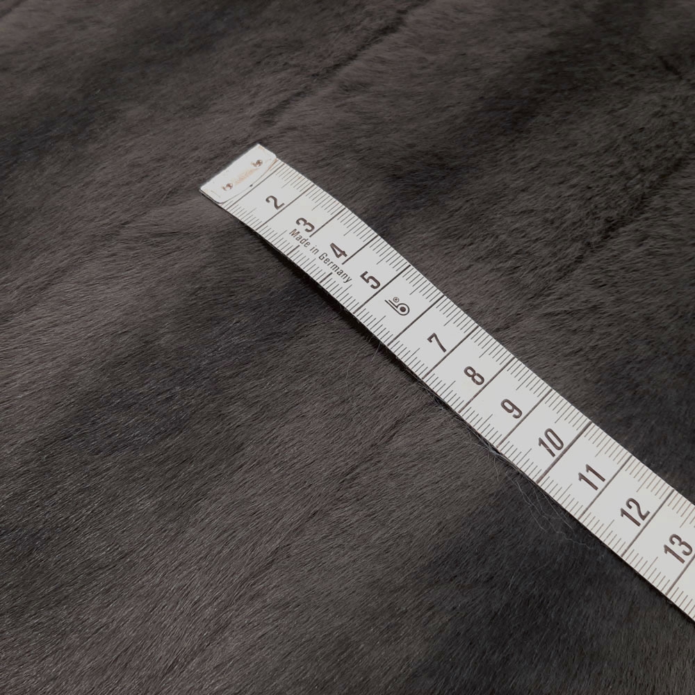 Ermine woven fur - Grey - Per 10 cm
