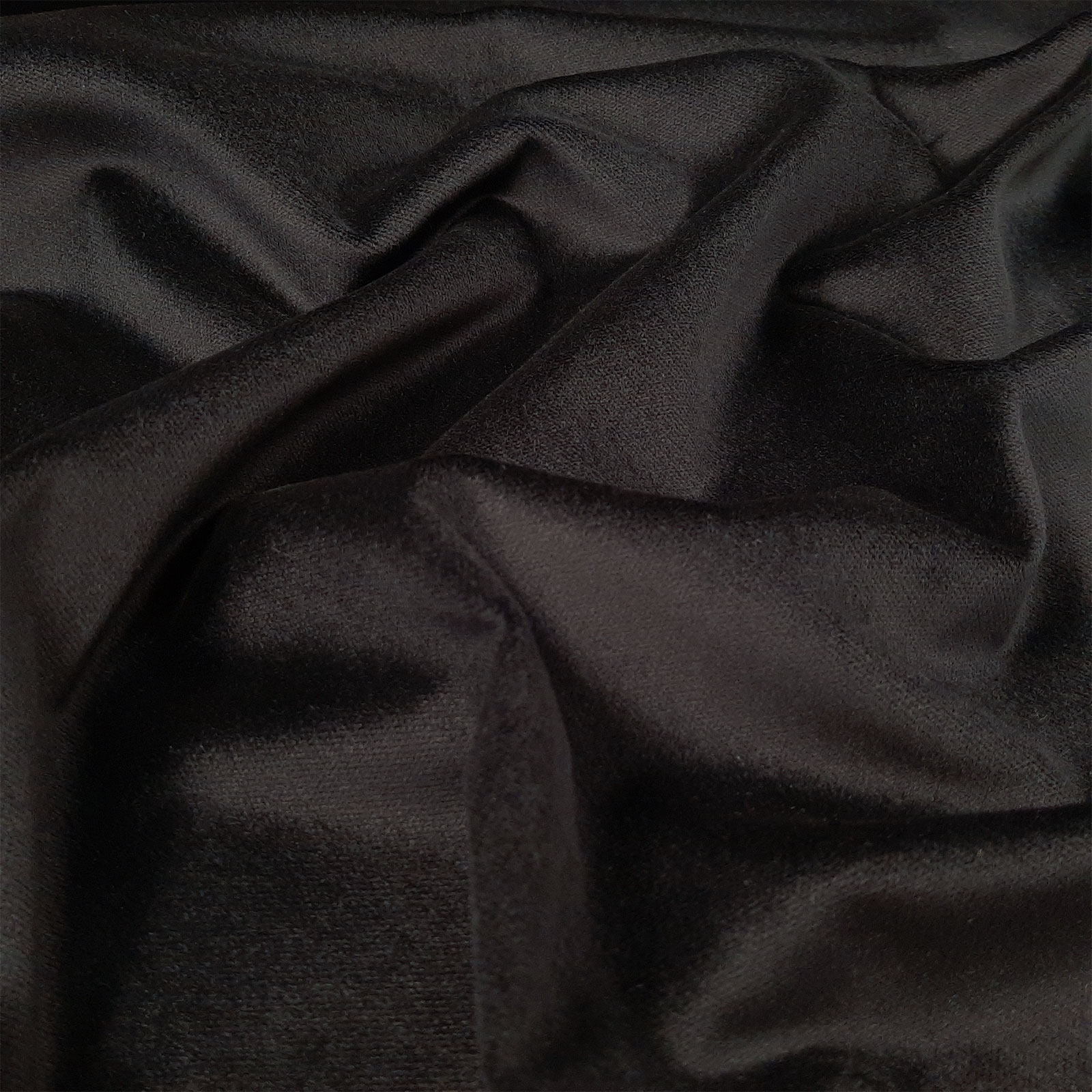 Friedrich - Upholstery fabric - Velvet - Flame retardant - Black