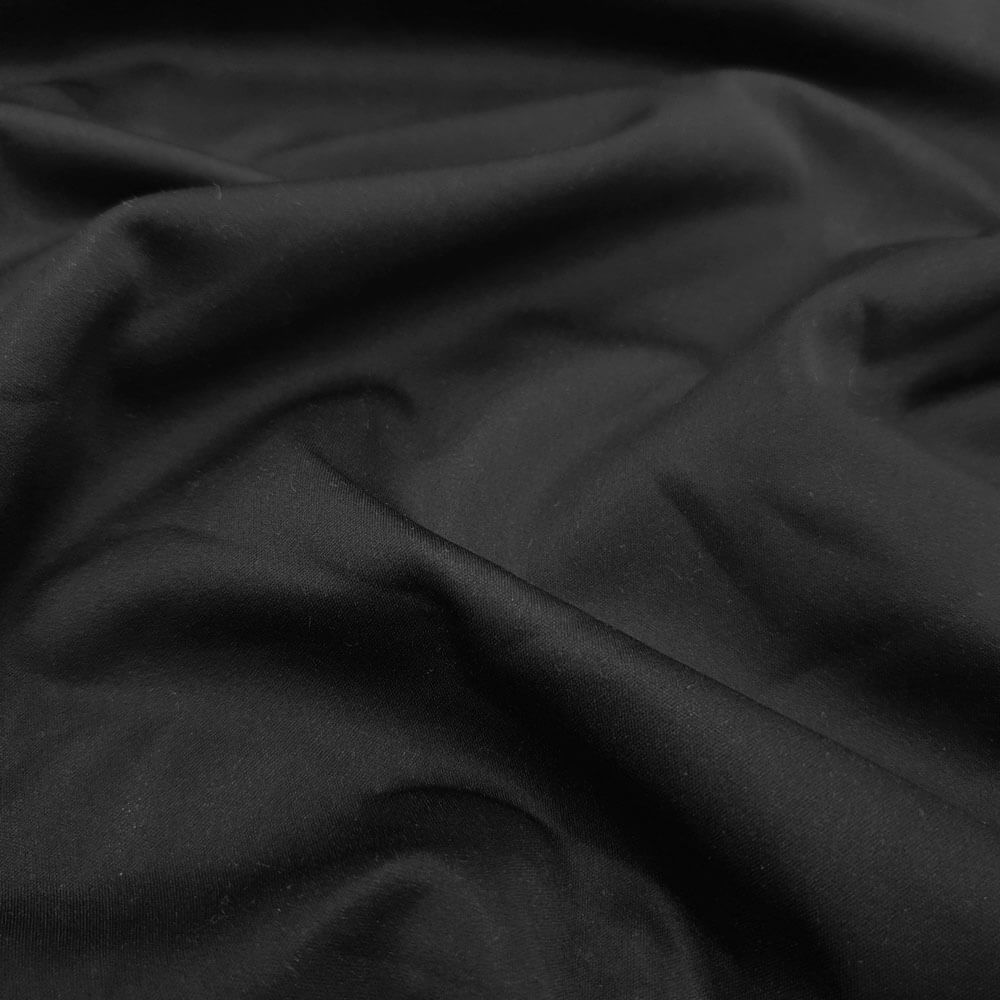 Nabil - Elasticated Pontetorto softshell - Black