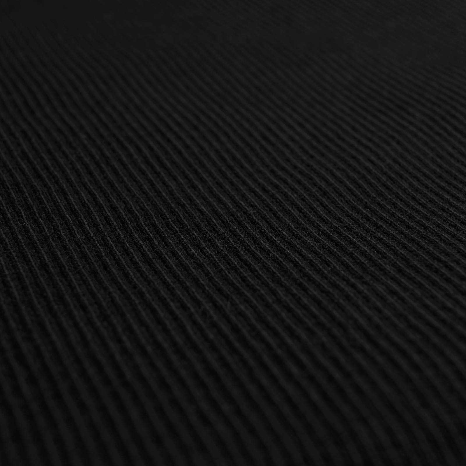 Knitted cuffs - tubular fabric  - black - per 10 cm