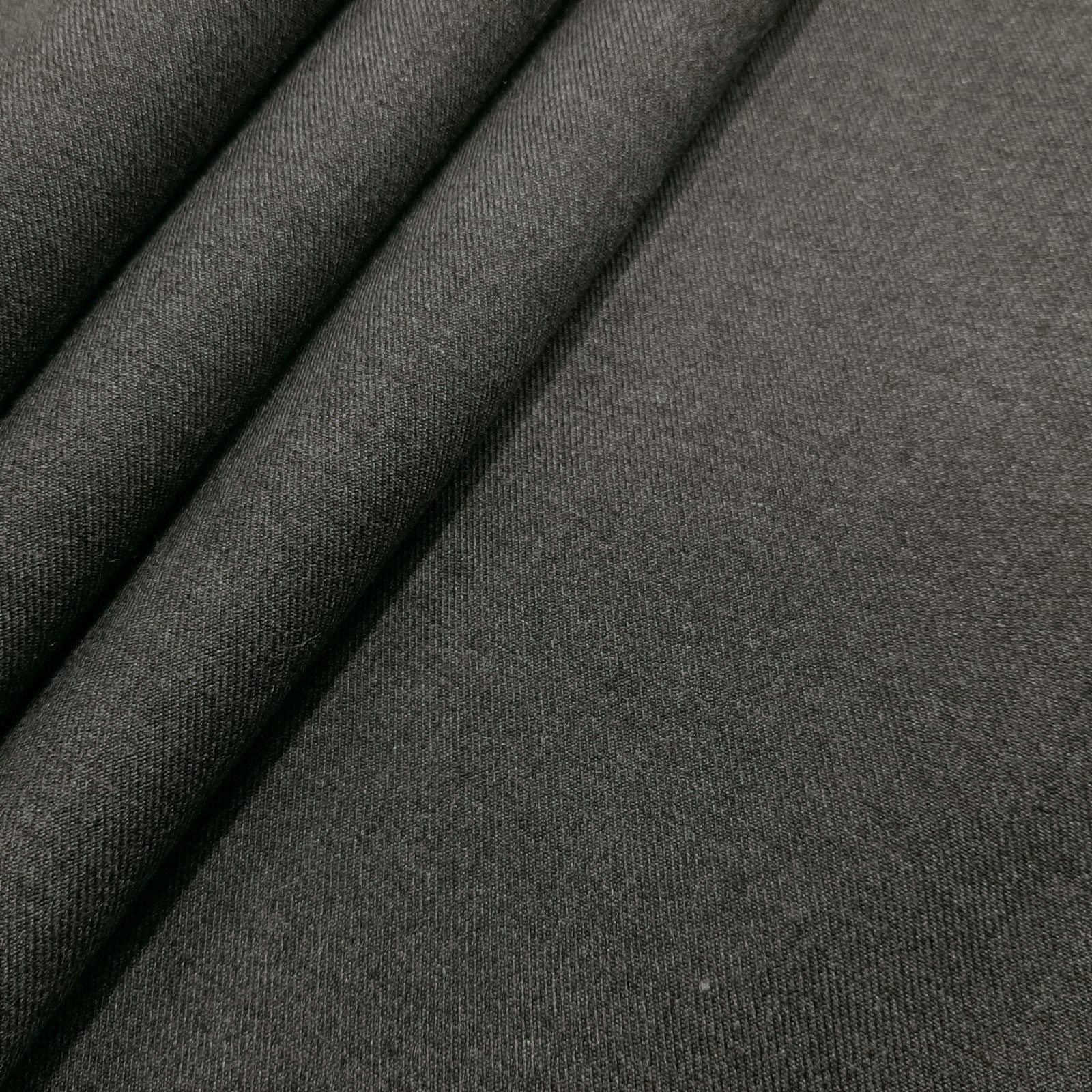 Zafer - Aramid wool upholstery fabric - flame retardant - Dark grey-melange