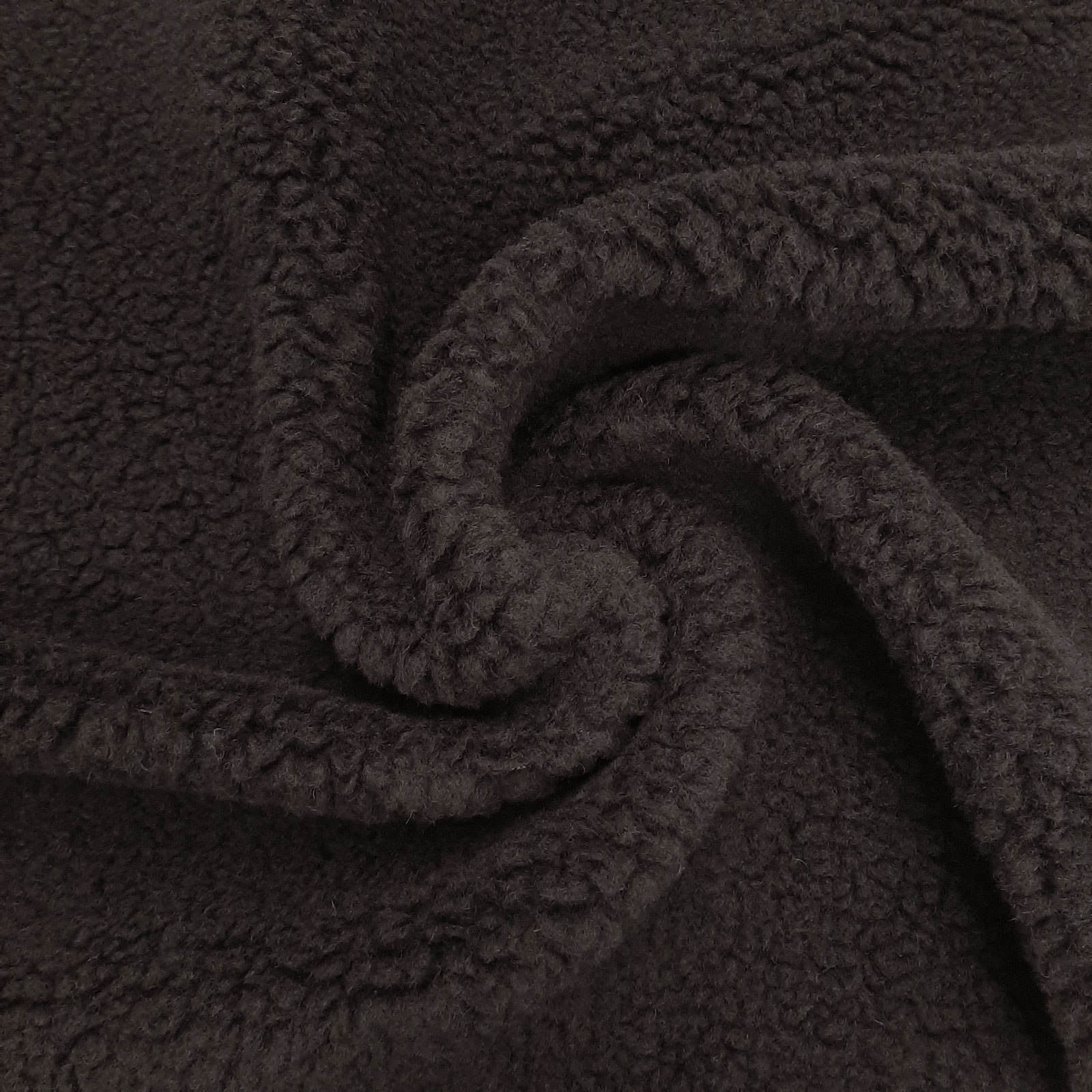 Shaun - Oeko-Tex® Virgin Wool Plush - Black - per 10 cm