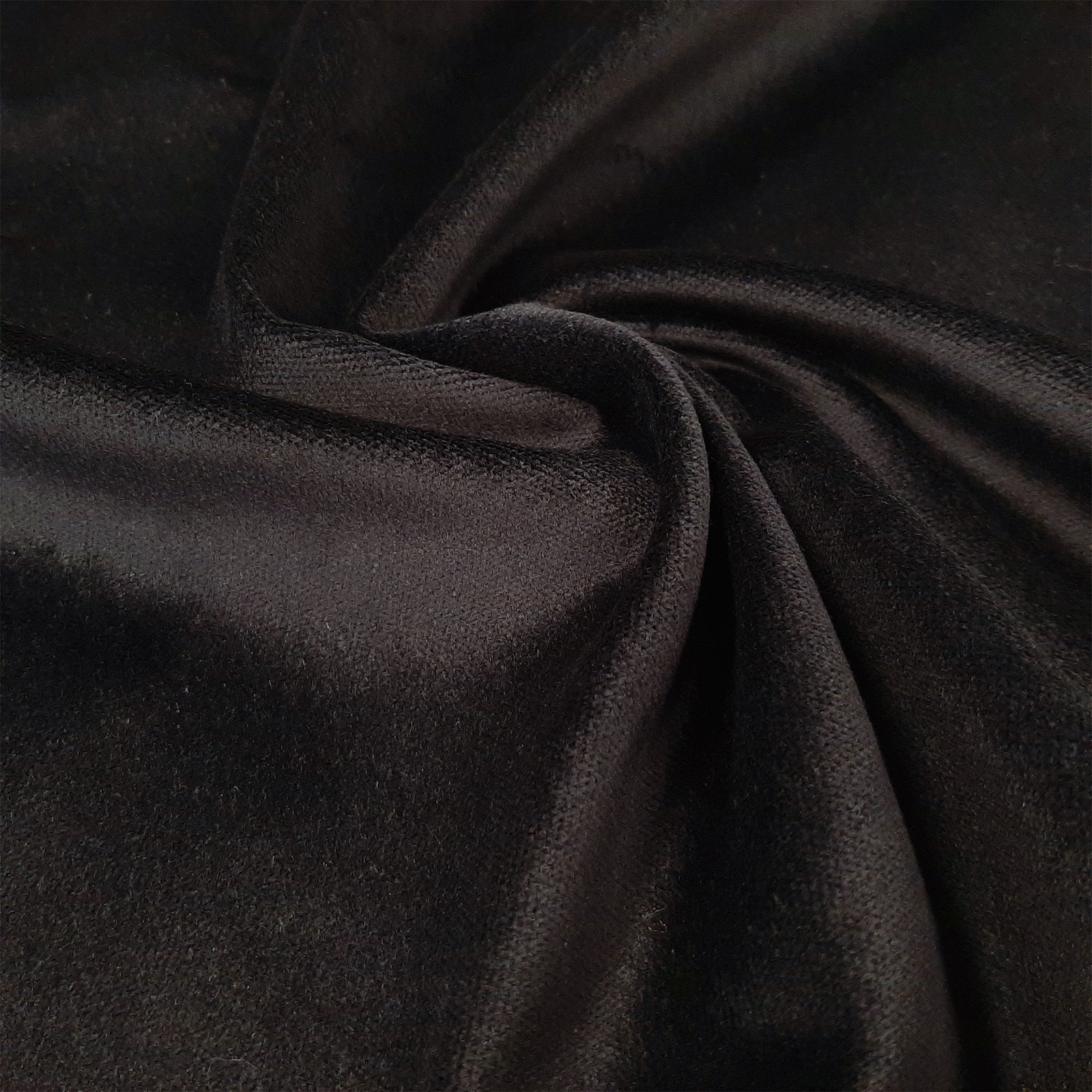 Friedrich - Upholstery fabric - Velvet - Flame retardant - Black