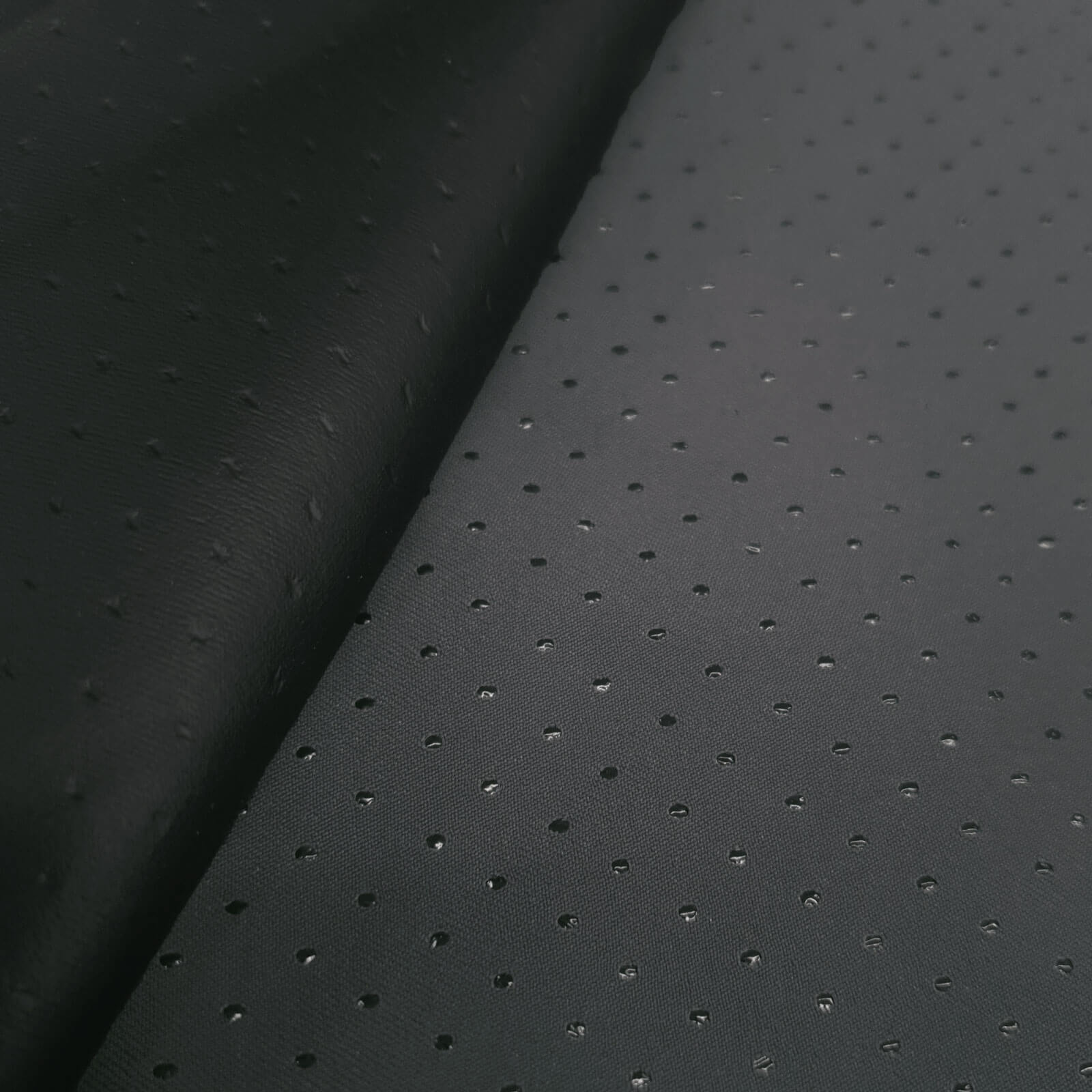 Cassian - Outer fabric laminate with perforated embossing - Dark grey