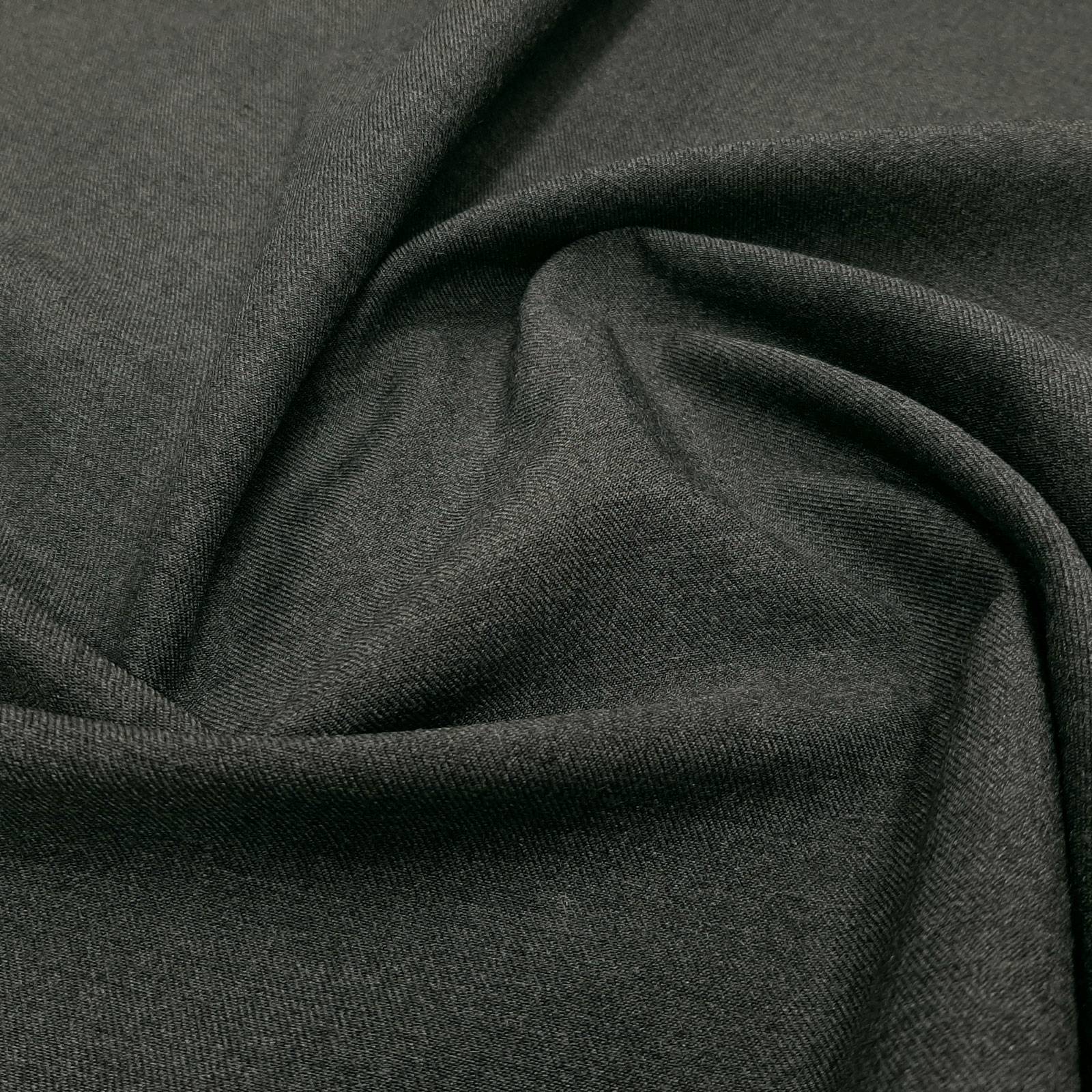Zafer - Aramid wool upholstery fabric - flame retardant - Dark grey-melange