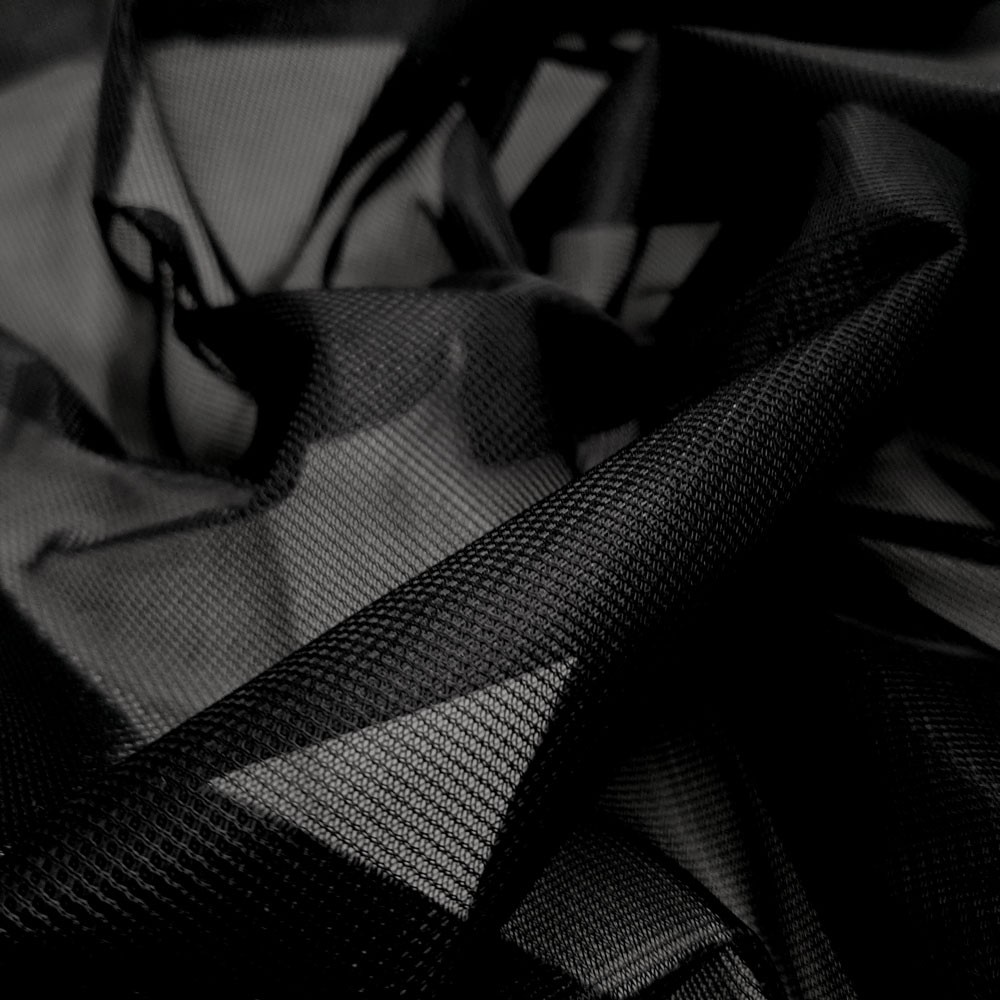 Irem - Polyamide charmeuse, knitted lining - Black