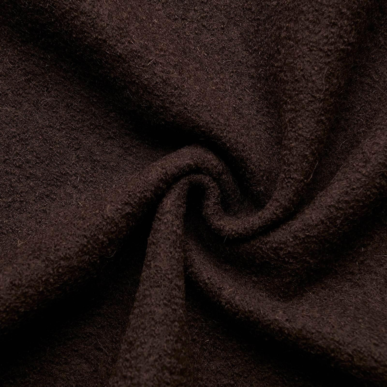 FAVORIT Walkloden - boiled wool / loden - chocolate brown